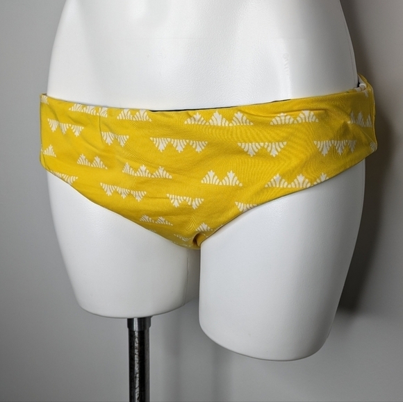 Carve Designs yellow green monstera reversible bikini bottom XL - Picture 7 of 13